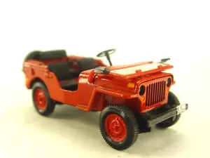 Pompieri Willys Jeep - modello GATE 1:32 riverniciato - #3245 #E - usato - Foto 1 di 5