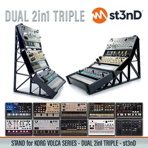 DUAL TRIPLE STAND for KORG VOLCA SERIES - Picture 1 of 13