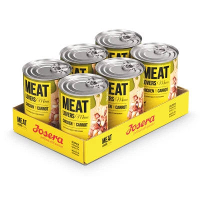 Josera Meatlovers Menu Chicken with Carrot Hundefutter nass Dosen | 6 x 400 g - Bild 1 von 3