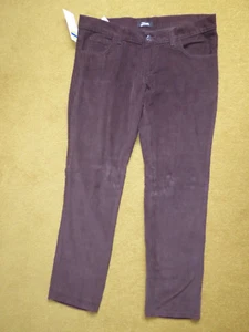 Mens Vintage 1960's Style Brown Narrow Cord Mod /Skin Trousers 34"x31" By Jist - Picture 1 of 13