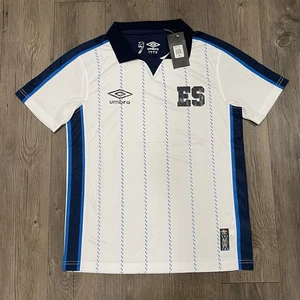 UMBRO EL SALVADOR MENS JERSEY PRACTICE SOCCER 2024 SIZE SMALL - Picture 1 of 11