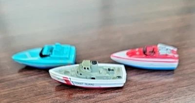 3 micro machines boats Ship Coast Guard Lot Boat Carrier - Image 1 of 4