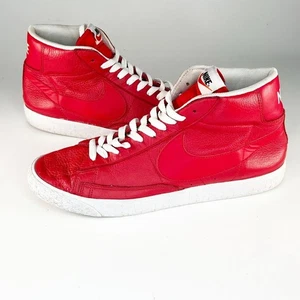 Nike Blazer Mid Edición Especial Cuero Tenis Zapatos Juego Rojo Hombres 11.5 - Imagen 1 de 14