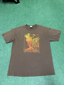 Vintage Monty Python and the Holy Grail Shirt Men’s Large Brown Movie MARKED Y2K - Picture 1 of 10