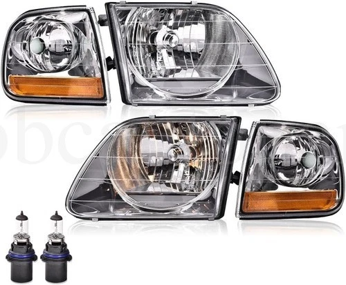 For 1997 1998-2004 Ford F150 Expedition Headlights w/Corner lights LH+RH 4PCS Foto 1 de 4