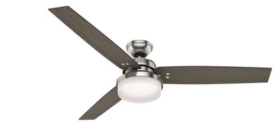 Hunter Sentinel 2-Light 60" Indoor Ceiling Fan in Brushed Nickel - Image 1 of 4