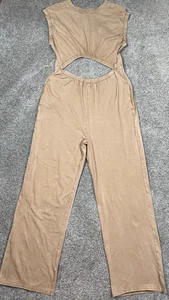 Free People Movement Jumpsuit Womens Small Cutout Lounge Boho Athleisure Stretch - Picture 1 of 13