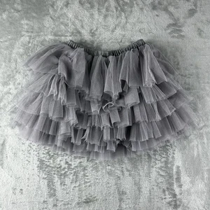 Tutu Skirt Girls 5 / 6 (120) Gray Lined - Picture 1 of 3