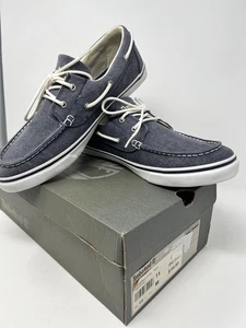 Timberland Zapatos Newmarket 2 Ojos Barco Azul/Blanco ¡NUEVO EN CAJA! Azul Marino Talla 11M ¡Nuevo! - Imagen 1 de 17