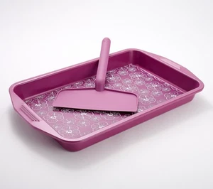 Carla Hall 10"x15" Deep Sheet Pan w/ Silicone Liner & XL Spatula - Picture 1 of 8