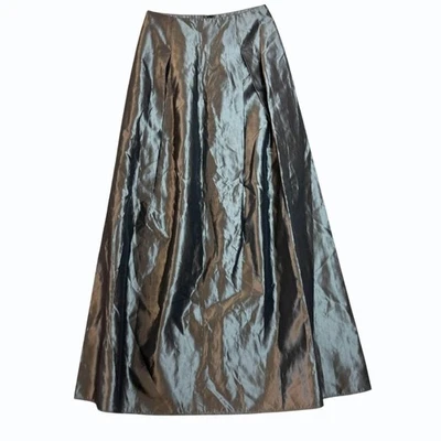 Maxi Falda De Colección Años 90 Jessica McClintock Gunne Sax Talla 5 Gris Evento Formal Foto 1 de 4