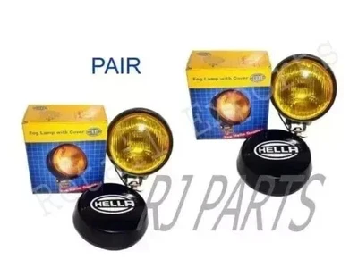 Hella Round Fog Lamp Yellow Glass + Cover Without Bulb (2) - Image 1 of 4