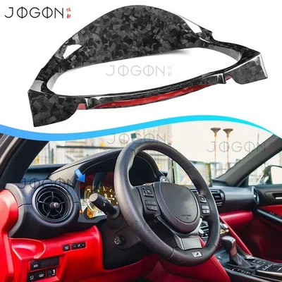 Forged Carbon Digital Cluster Gauge Cover For Lexus IS350 500 IS F Sport 2021-25 - Image 1 of 4