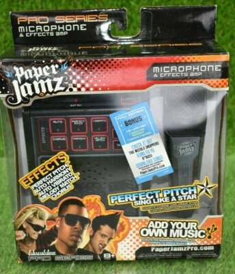 Paper Jamz Microphone And Effects Amp Pro Series Sing Like A Pro NEW - Image 1 of 4