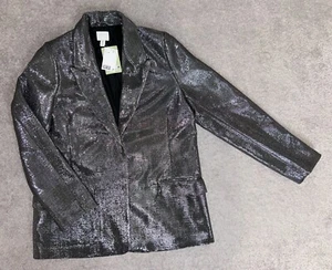 BNWT H&M SHIMMERING BLAZER SIZE M RRP £64.99 - Picture 1 of 2