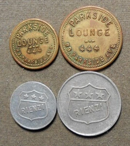 C126 4-Chicago IL: Parkside Lounge, 444 No. Parkside Ave. – 5c-25c + Rienzi – 5- - Picture 1 of 2