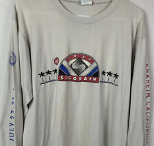 Vintage ACM Siggraph T Shirt 1986 Single Stitch Promo Cal Cru Long Sleeve 80s
