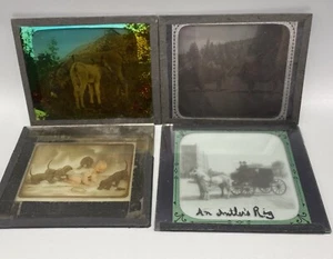 ATQ Magic Laterne Glasrutschen TIERE x 4 - Bild 1 von 7