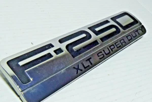2004-2008 Ford F-250 XLT Super Duty Rear Tailgate Emblem - Picture 1 of 7