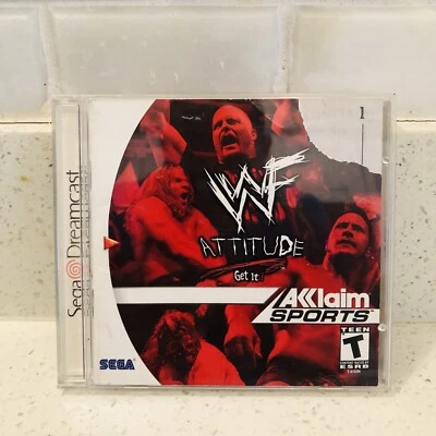 WWF Attitude - Get it! (Sega Dreamcast, 1999) Excellent Condition Free Shipping - Image 1 of 4