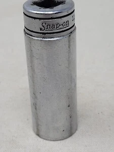 Snap-On Tools USA SFS221 3/8" Drive SAE 6-Point 11/16" Deep Chrome Socket - Picture 1 of 6