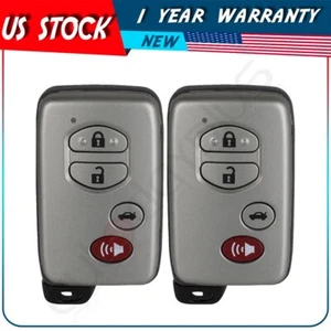 2 Remote Car Key Fob for Toyota Avalon 2006 2007 2008 2009 2010 4 Buttons - Picture 1 of 7
