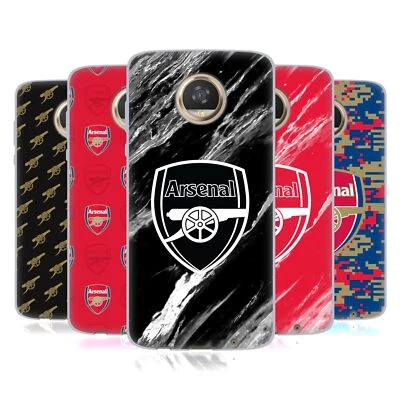 OFFICIAL ARSENAL FC CREST PATTERNS SOFT GEL CASE FOR MOTOROLA PHONES - Image 1 of 4