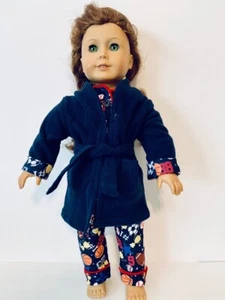 18 inch Boy/Girl Doll Sports Pajamas with Matching Robe, Football Outfit  - Picture 1 of 5