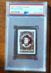 1961 TOPPS BASEBALL STAMP ROGER MARIS PSA-7 G-327 - Picture 1 of 4