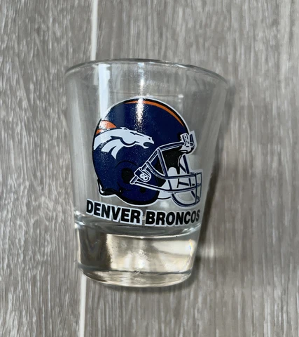 Vintage Denver Broncos Shot Glass NFL Made by Hunter Cover