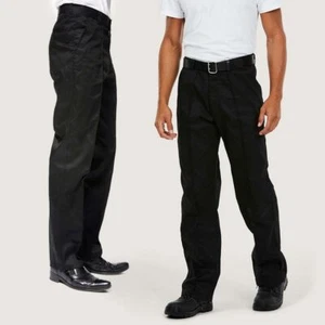 Premium Workwear Trousers by UNEEK UC901 - Regular or Long - Black or Navy - Picture 1 of 9