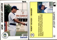 Robert Derksen 1990 Best Beloit Brewers #26 Card *AutographDen*