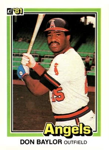 1981 Donruss #413 Don Baylor - Picture 1 of 2