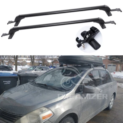 Portaequipajes de carga de 43,3" barra transversal portaequipajes techo techo techo para Nissan Versa 2007-22 Foto 1 de 4