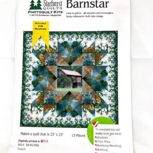 Barnstar Digitally Printed Photofabric Quilt Kit from Starforest Quilts  - Picture 1 of 9