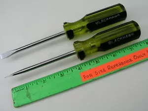Standard Flat Tip Screwdriver Lot, Blackhawk, 2pc Lot - Picture 1 of 3