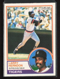 1983 O-Pee-Chee #13 Larry Herndon Detroit Tigers Near Mint or Better - Picture 1 of 2