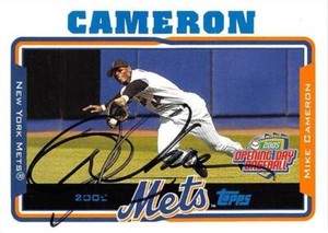Mike Cameron autographed baseball card (New York Mets) 2005 Topps Opening Day #6