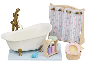 EPOCH Sylvanian Families Bath/Shower Set KA-628 Doll House Furniture PS, ABS NEW - Picture 1 of 3