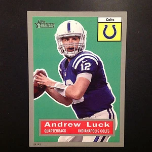 ANDREW LUCK #15 COLTS Stanford MVP 07/49 made Silver 2015 Topps Heritage 5x7 - Picture 1 of 2
