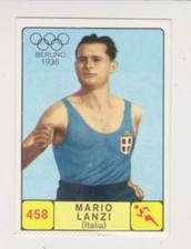 Panini Campioni Dello Sport 1968-69 card #458 Mario Lanzi Italy Athletics
