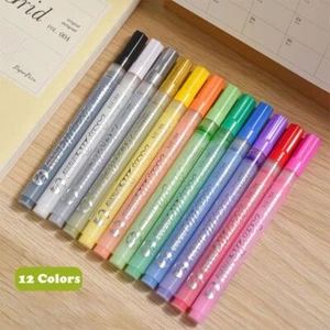 DIY Acrylic Marker Pen Smooth Watercolor Pen for Paper/Glass/Wood/Metal/Fabric - Picture 1 of 8