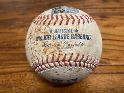 Vladimir Guerrero Blue Jays Game Used Baseball 4/19/2023 Hit GO + Bichette LO - Image 1 of 4