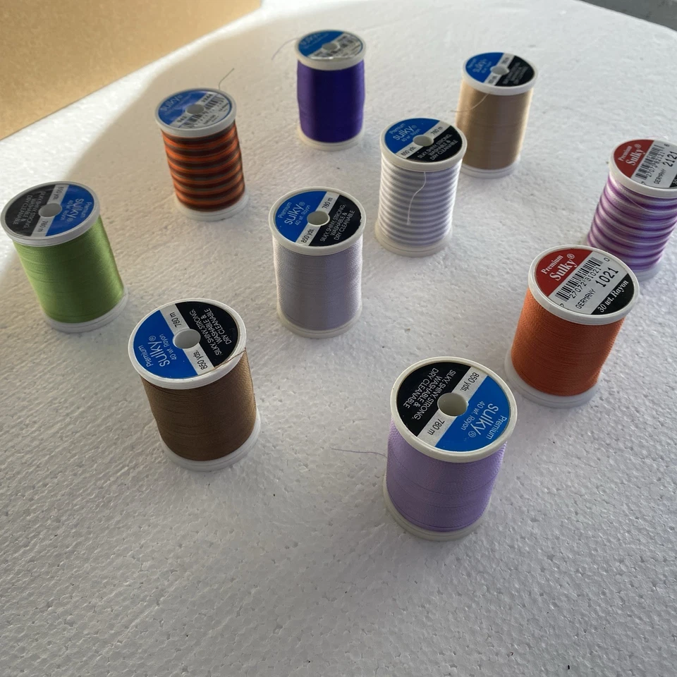 Lot of 10 Sulky Rayon Embroidery Thread New Multi Color 40 Wt - Image 1 of 4