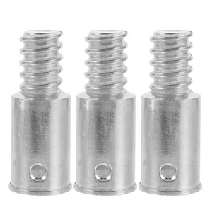 3 Pcs Threaded Connector Aluminum Telescoping Pole Broom Handle End Accessory - Picture 1 of 12