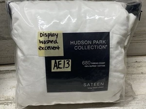 Hudson Park 680 TC Supima Algodón King Sábana Ajustable Blanca Bonita - Imagen 1 de 4