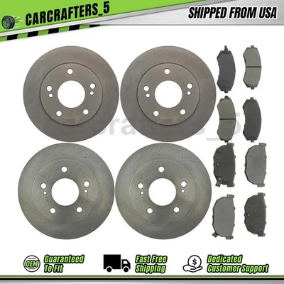 Juego de pastillas de freno de disco delanteras traseras para Nissan 240SX 1994 1995 1996 2,4 L Foto 1 de 4