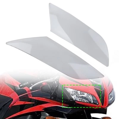 2X Motorcycle Headlight Cover For Honda CBR600RR 2007-2012 2009 2010 White - Изображение 1 из 4