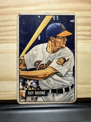 1951 Bowman Baseball Ray Boone Cleveland Indians Card #54 - Image 1 of 2