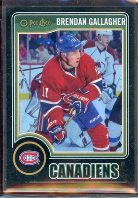 2014-15 O-Pee-Chee Black Rainbow #379 Brendan Gallagher 94/100 - Image 1 of 2